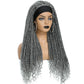 Long 22" Goddess Locs Headband Wig | Curly Ends | Soft Faux Locs | Synthetic Braids | For Women