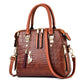 Luxury Crocodile Pattern Handbag for Women | Winter New PU Leather Tassel Shoulder Bag (Brands Design Handle Bag, Lady Purse)