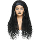 Long 22" Goddess Locs Headband Wig | Curly Ends | Soft Faux Locs | Synthetic Braids | For Women