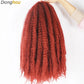 18" Marley Hair for Braids | Afro Kinky Ombre Braiding Hair | Kanekalon Extensions | 30 Strands/Pack