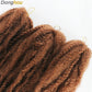 18" Marley Hair for Braids | Afro Kinky Ombre Braiding Hair | Kanekalon Extensions | 30 Strands/Pack