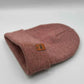 HAAKWEAR Traditional Classic Fusion Cuffed Beanie - Burgundy / Pink, Made in USA
