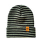 HAAKWEAR Traditional Classic RORO Cuffed Beanie / Hat - Black / Green, Made in USA