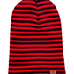 HAAKWEAR Traditional Classic RORO Cuffed Beanie / Hat - Black / Red, Made in USA