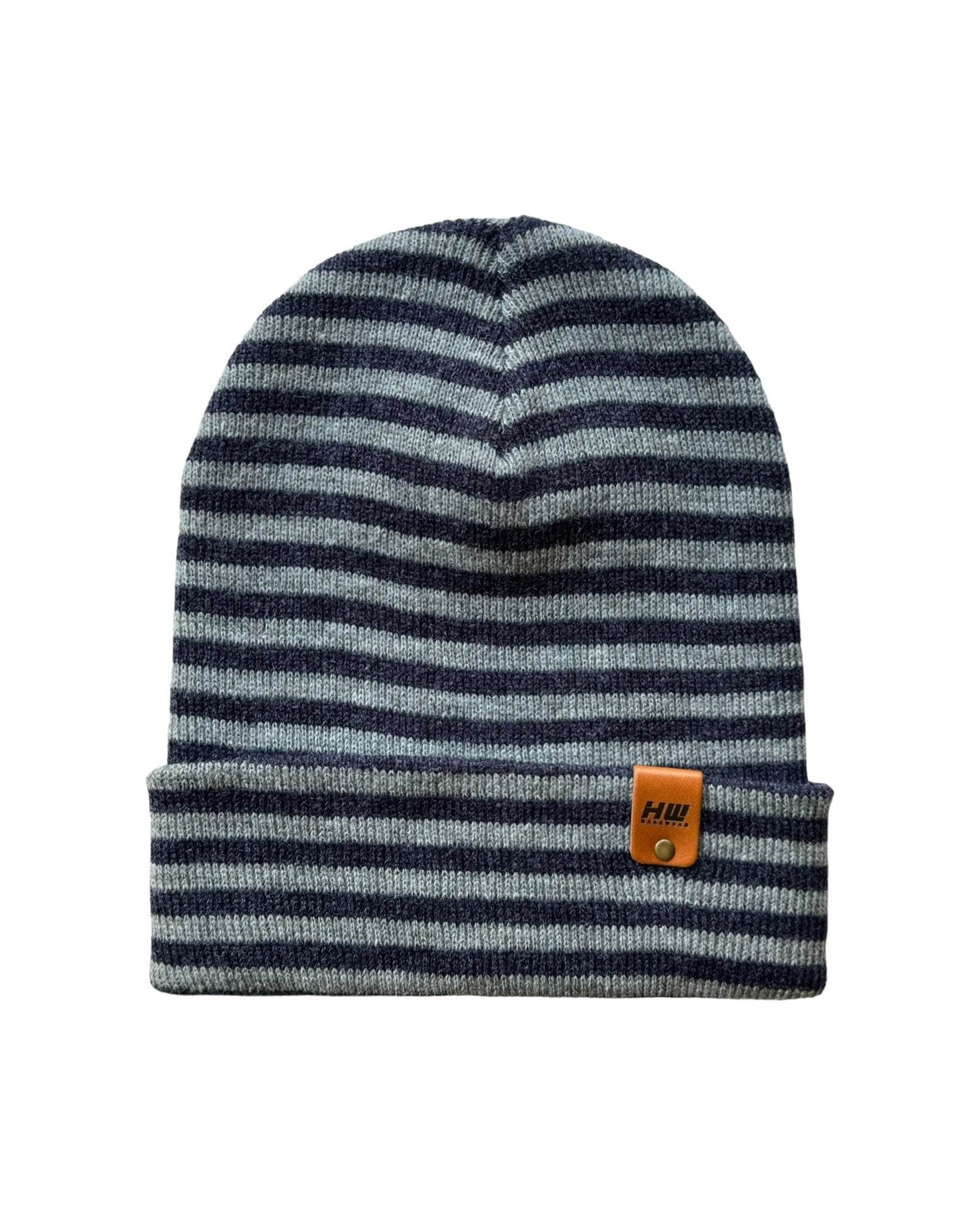 HAAKWEAR Traditional Classic RORO Cuffed Beanie / Hat - Gray / Denim, Made in USA