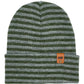 HAAKWEAR Traditional Classic RORO Cuffed Beanie / Hat - Gray / Green, Made in USA