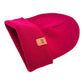 HAAKWEAR Traditional Burnt Maroon Beanie | Classic Cuffed Knit Hat | Made in USA