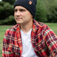 HAAKWEAR Traditional Charcoal Black Beanie | Classic Cuffed Knit Hat | Made in USA