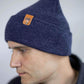 HAAKWEAR Traditional Denim Blue Beanie | Classic Cuffed Knit Hat | Made in USA