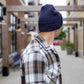 HAAKWEAR Traditional Denim Blue Beanie | Classic Cuffed Knit Hat | Made in USA