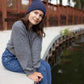 HAAKWEAR Traditional Denim Blue Beanie | Classic Cuffed Knit Hat | Made in USA