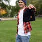 HAAKWEAR Traditional Denim Blue Beanie | Classic Cuffed Knit Hat | Made in USA