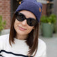 HAAKWEAR Traditional Denim Blue Beanie | Classic Cuffed Knit Hat | Made in USA