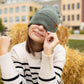 HAAKWEAR Traditional Forest Green Beanie | Classic Cuffed Knit Hat | Made in USA