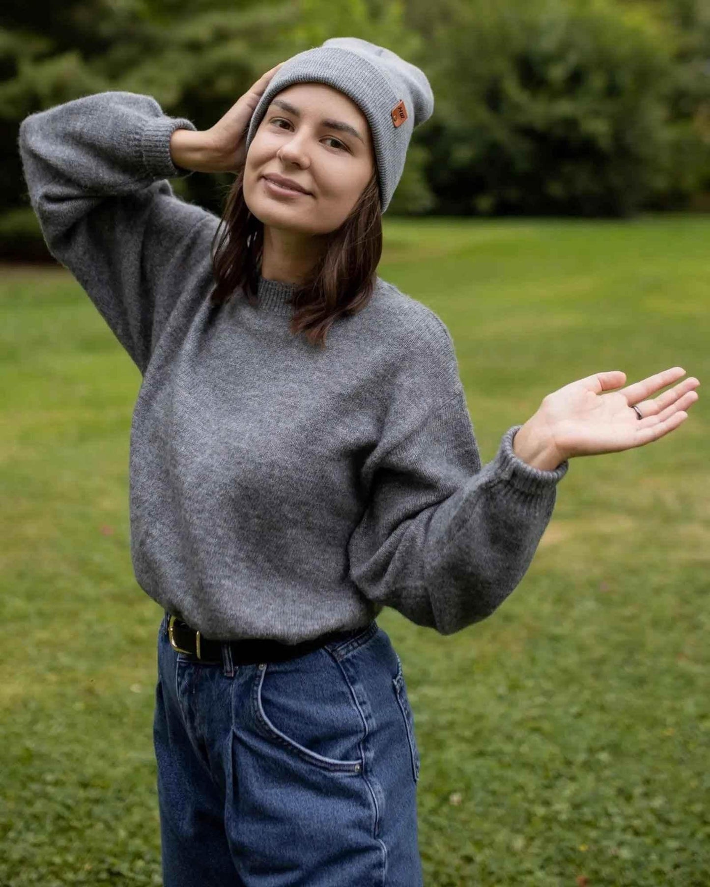 HAAKWEAR Traditional Koala Gray Beanie | Classic Cuffed Knit Hat | Made in USA