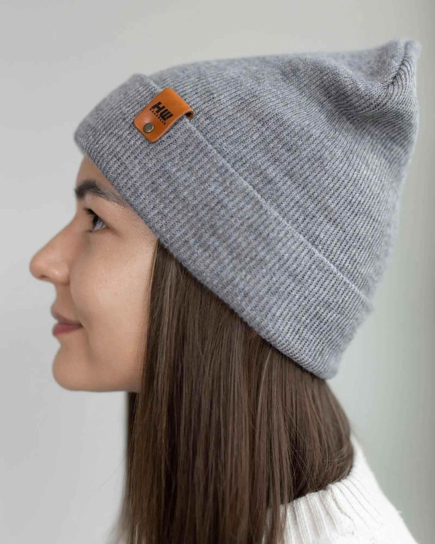 HAAKWEAR Traditional Koala Gray Beanie | Classic Cuffed Knit Hat | Made in USA