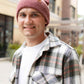 HAAKWEAR Traditional Rusty Burgundy Beanie | Classic Cuffed Knit Hat | Made in USA