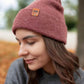 HAAKWEAR Traditional Rusty Burgundy Beanie | Classic Cuffed Knit Hat | Made in USA