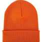 HAAKWEAR Traditional Tiger Orange Beanie | Classic Cuffed Knit Hat | Made in USA
