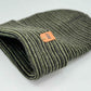 HAAKWEAR Traditional Contrast Cuffed Beanie - Black / Green, Made in USA