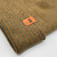 HAAKWEAR Traditional Contrast Cuffed Beanie Hat - Brown / Green, Made in USA