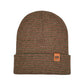 HAAKWEAR Traditional Contrast Cuffed Beanie / Hat - Burgundy / Green, Made in USA