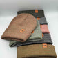 HAAKWEAR Traditional Contrast Cuffed Beanie / Hat - Burgundy / Green, Made in USA