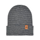 HAAKWEAR Traditional Contrast Cuffed Beanie / Hat - Gray / Denim, Made in USA