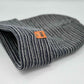 HAAKWEAR Traditional Contrast Cuffed Beanie / Hat - Gray / Denim, Made in USA