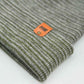 HAAKWEAR Traditional Contrast Cuffed Beanie / Hat - Gray / Green, Made in USA