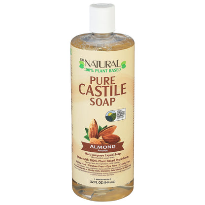 Dr. Natural Temperature Regulating Castile Liquid Soap - Almond, 32 fl oz