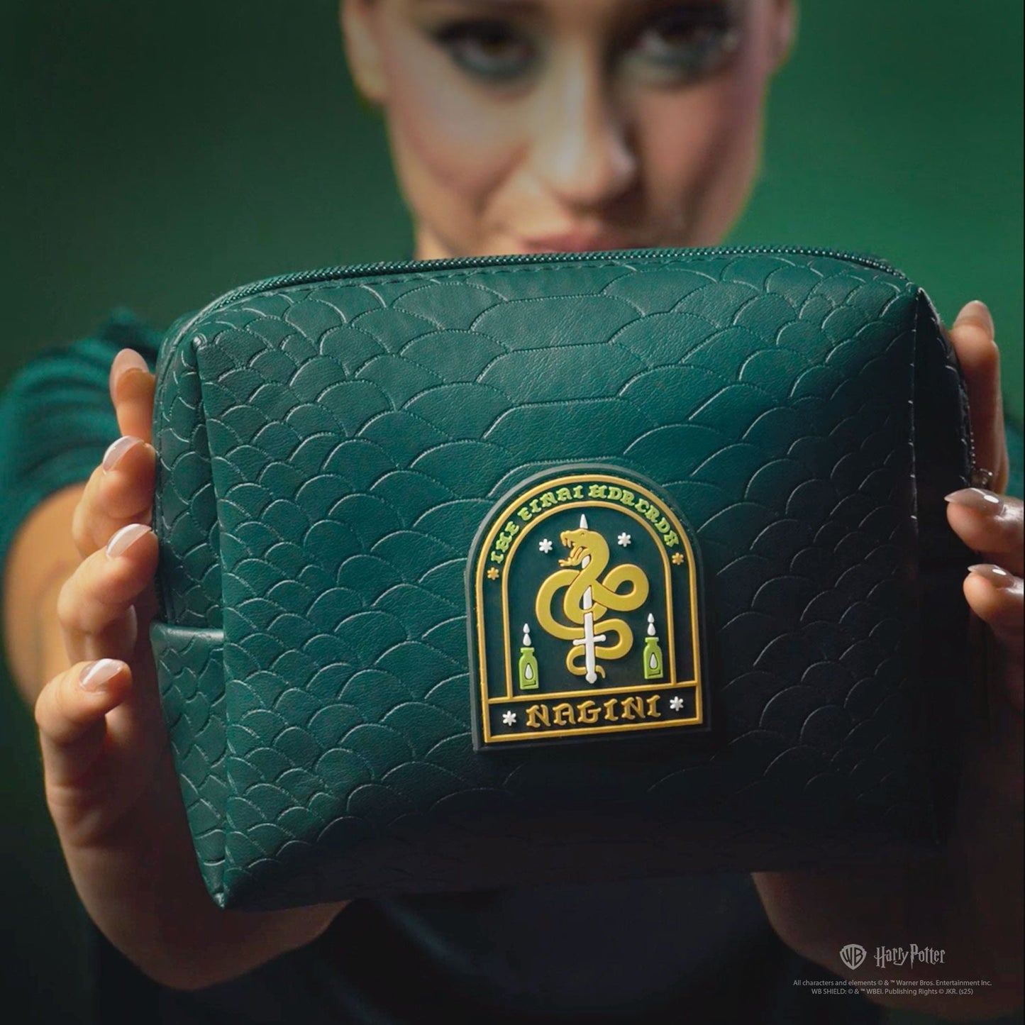 HP Dark Arts | Nagini Cosmetic Bag with Face Gems & Temporary Tattoo