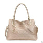 Women's Big Cowhide Shoulder Bag | Female Split Leather Handbag & Fashion Lady Tote (Large Capacity Top Handle & Crossbody Bag)