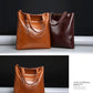 Real Genuine Leather Women's Shoulder Bags | Large Capacity Female Fashion Office Retro Handbag (Cow Leather, Big Bags for Women)