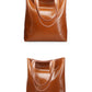 Real Genuine Leather Women's Shoulder Bags | Large Capacity Female Fashion Office Retro Handbag (Cow Leather, Big Bags for Women)