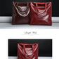 Real Genuine Leather Women's Shoulder Bags | Large Capacity Female Fashion Office Retro Handbag (Cow Leather, Big Bags for Women)