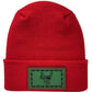 H Stitch Beanie, Reindeer Christmas Red Beanie