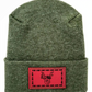 H Stitch Beanie, Reindeer Christmas Red Beanie