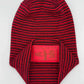 H Stitch Cuffed Beanie, Black and Red Contrast, New Year 2025 Limited Edition