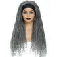 Long 22" Goddess Locs Headband Wig | Curly Ends | Soft Faux Locs | Synthetic Braids | For Women