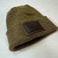 Haakwear Cleveland H Stitch Cuffed Beanie - Made in USA Hats (Limited Edition) - Brown / Green Fusion