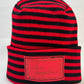 Haakwear Los Angeles Beanie, H Stitch Beanie, Black and Red RoRo