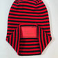 Haakwear Los Angeles Beanie, H Stitch Beanie, Black and Red RoRo