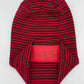 Haakwear H Stitch Cuffed Beanie, Black and Red Contrast, New Year 2025 Limited Edition