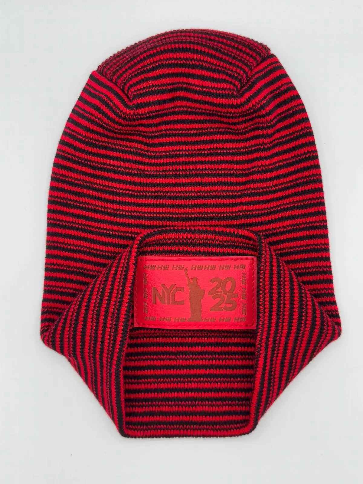 Haakwear H Stitch Cuffed Beanie, Black and Red Contrast, New Year 2025 Limited Edition