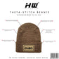 Haakwear H Stitch Beanie, Ohio Cookie