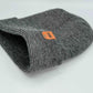 Haakwear H Stitch Fusion Cuffed Beanie / Hat (Patented Design) Black / Gray, Made in USA