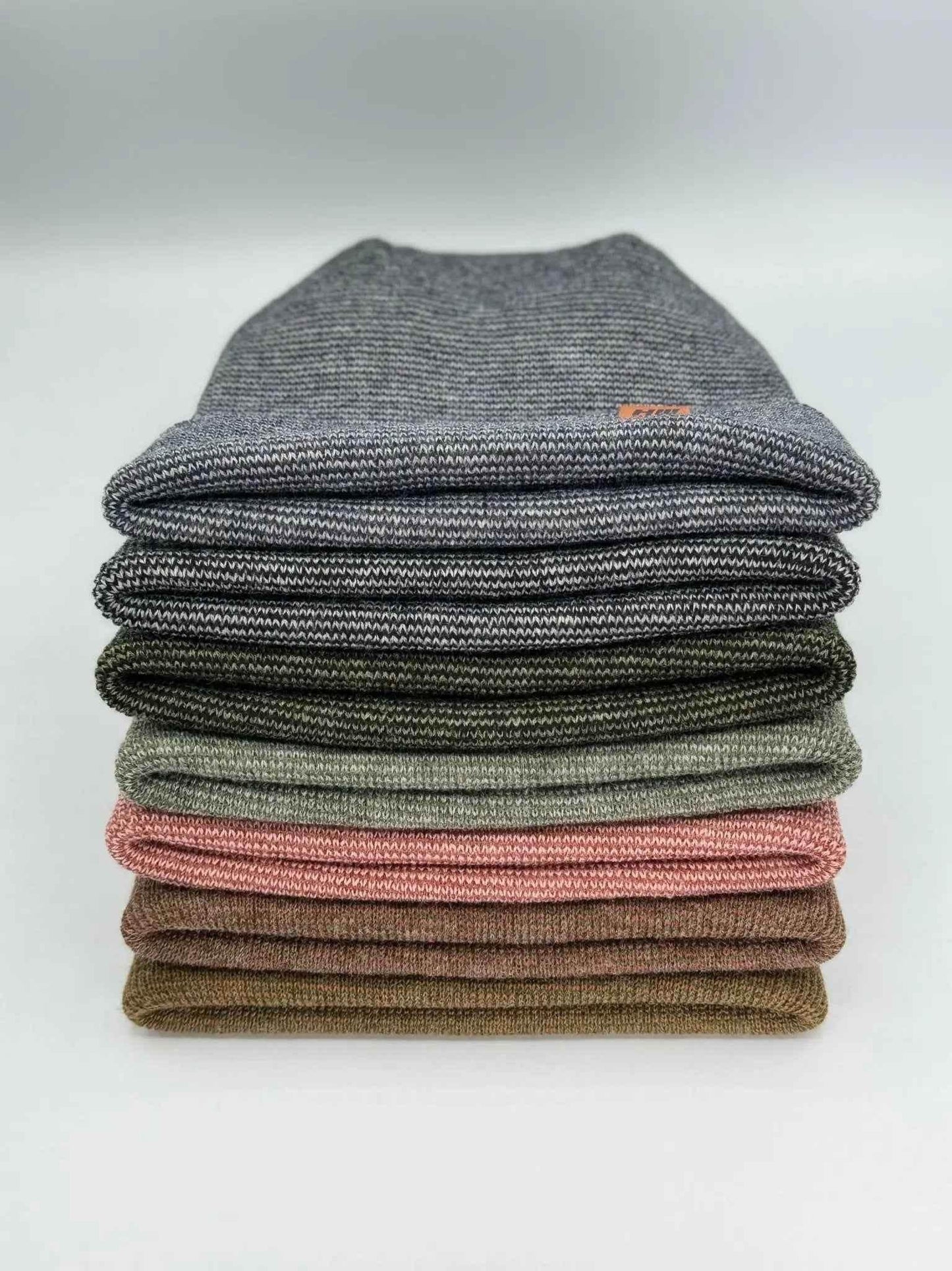 Haakwear H Stitch Fusion Cuffed Beanie / Hat (Patented Design) Black / Gray, Made in USA