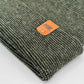 Haakwear H Stitch Fusion Cuffed Beanie / Hat (Patented Design) Black / Green, Made in USA