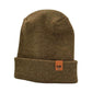 Haakwear H Stitch Fusion Cuffed Beanie / Hat (Patent Design) Brown / Green, Made in USA